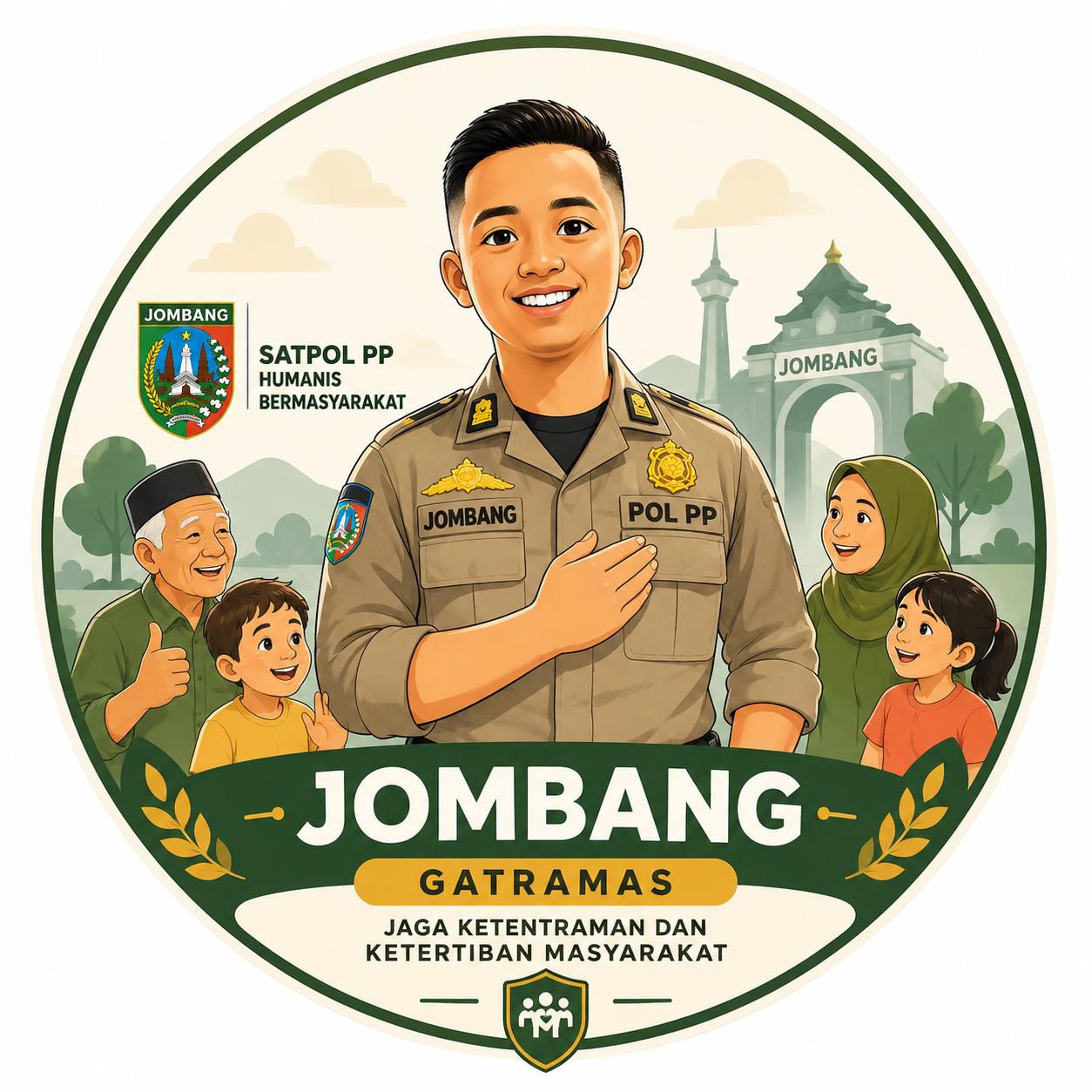 Logo GATRAMAS Satpol PP Jombang